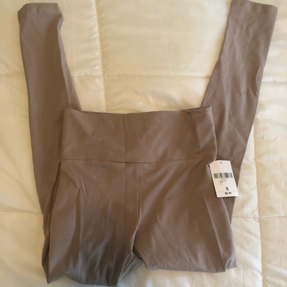 Beige long leggings